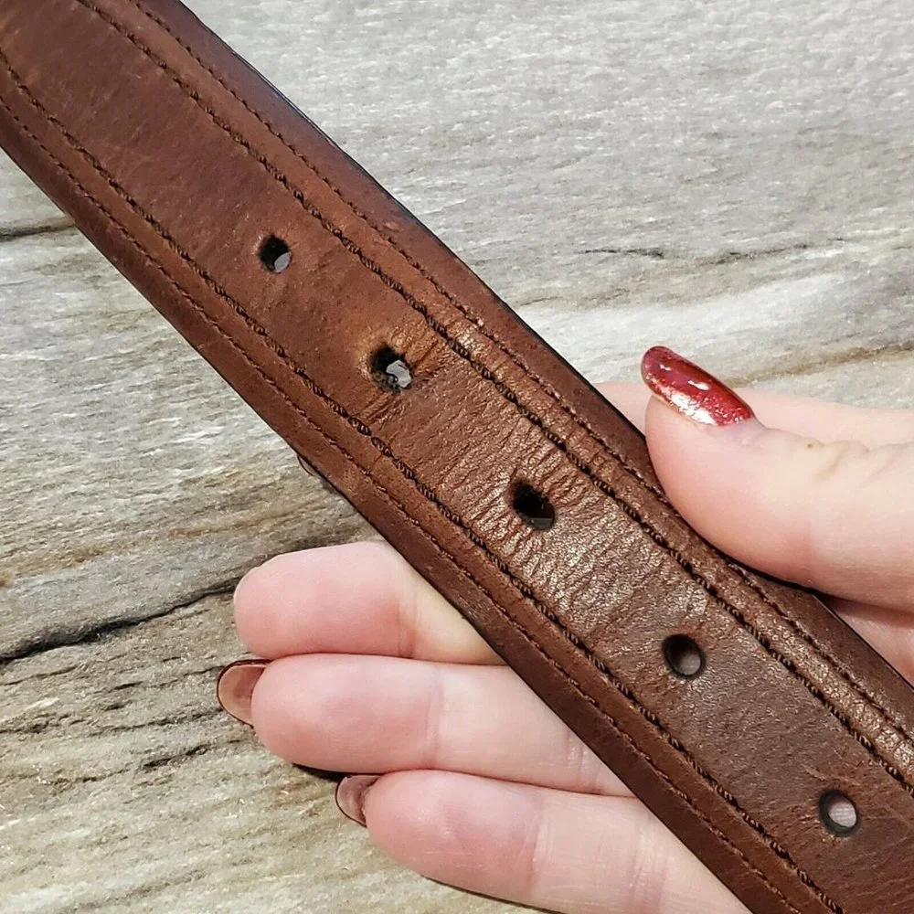 Columbia‎ Mens Reversible Leather Belt Brown Black Fits 37-41